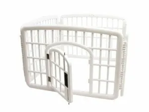 ALASKA FOLDABLE PUPPY PEN WITH DOOR WHITE