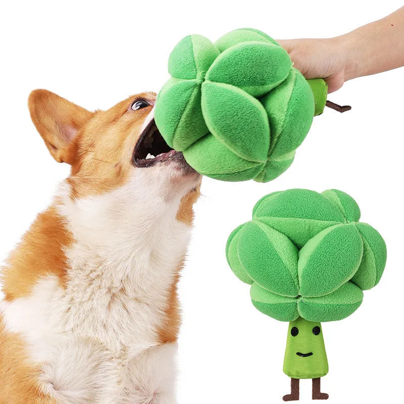 Broccoli Snuffle Training Toy for Dogs and Cats