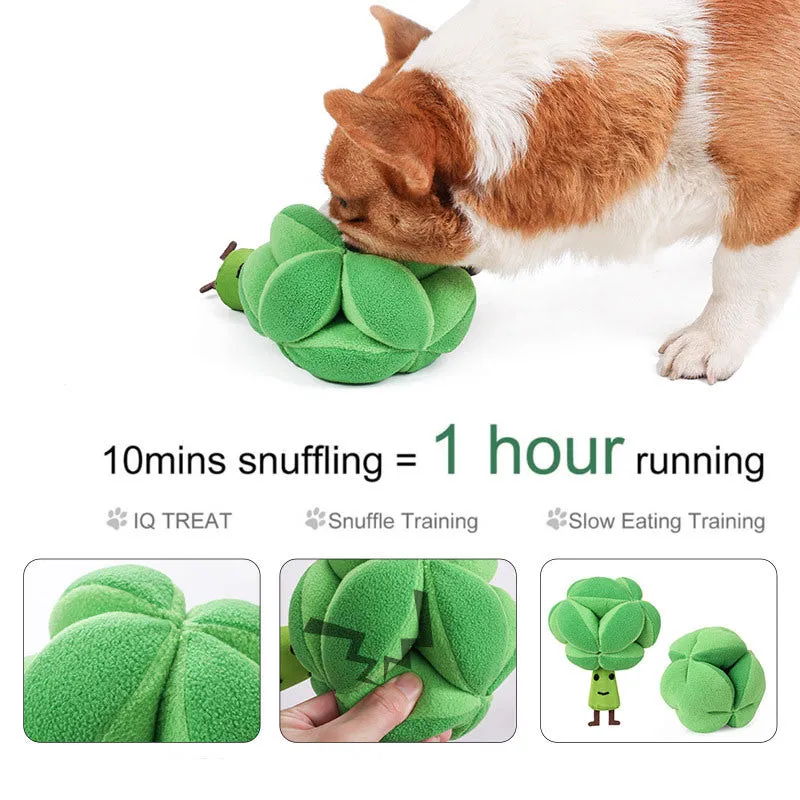 Broccoli Snuffle Training Toy for Dogs and Cats