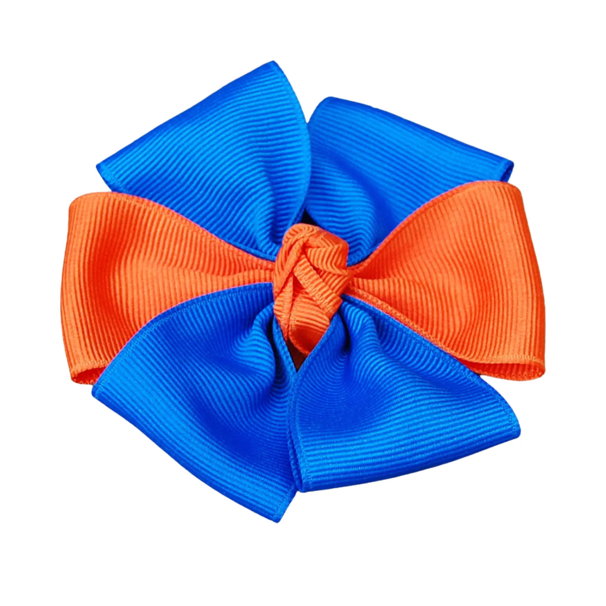 Dog Bow - Blue & Orange