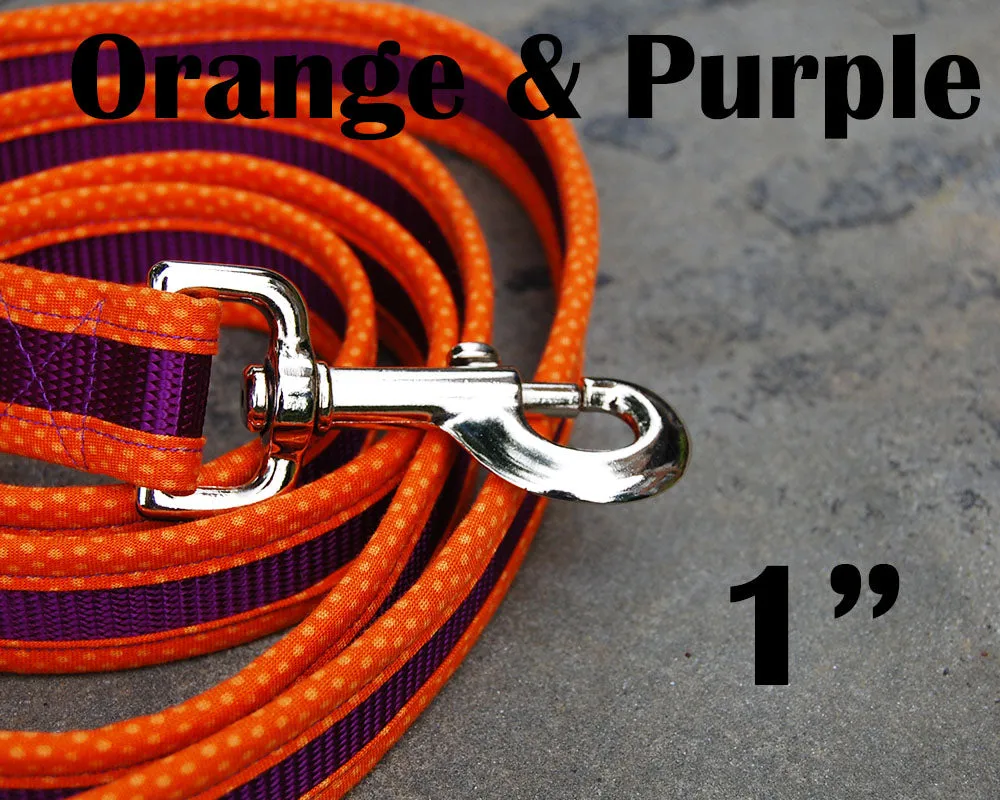 Dog Leash Orange&Purple