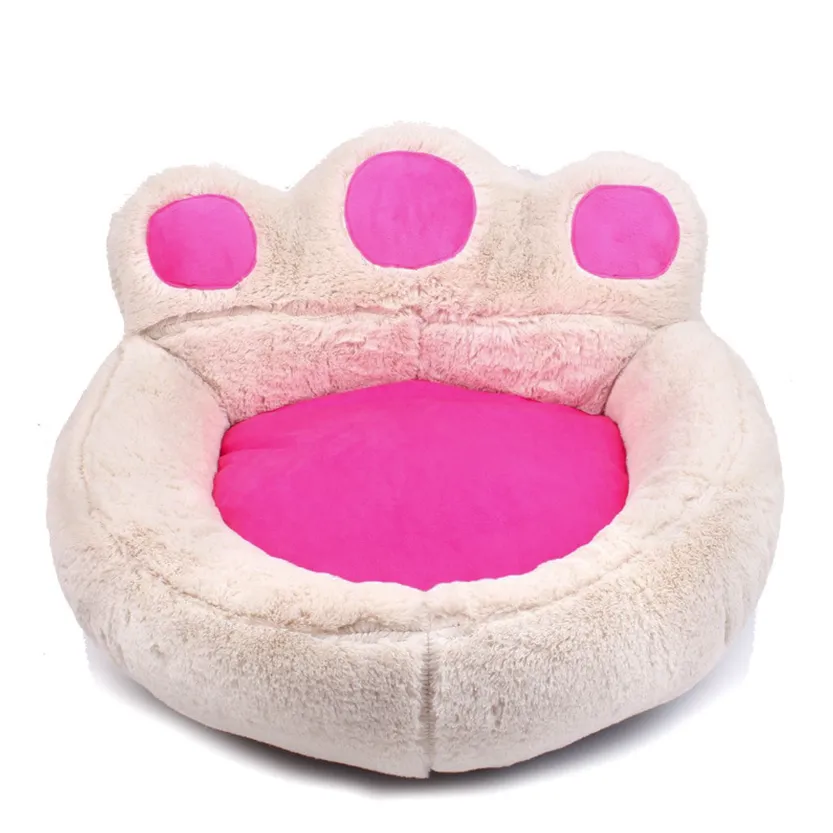 Funki Buys | Pet Beds | Cute Fluffy Paw Shaped Dog Cat Beds
