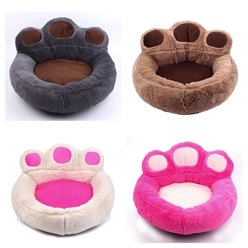 Funki Buys | Pet Beds | Cute Fluffy Paw Shaped Dog Cat Beds
