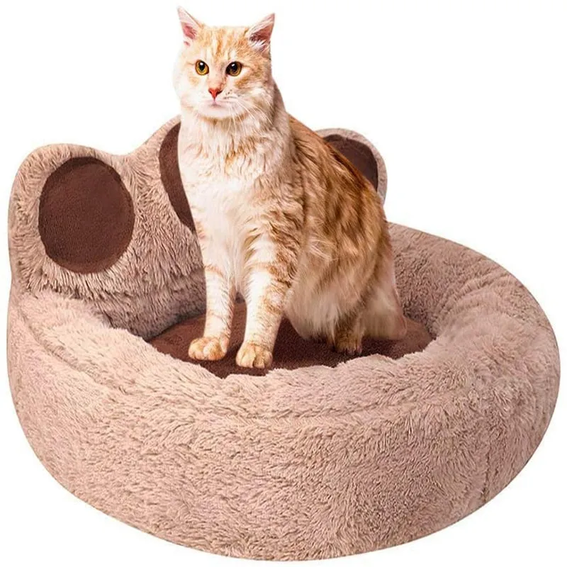 Funki Buys | Pet Beds | Cute Fluffy Paw Shaped Dog Cat Beds