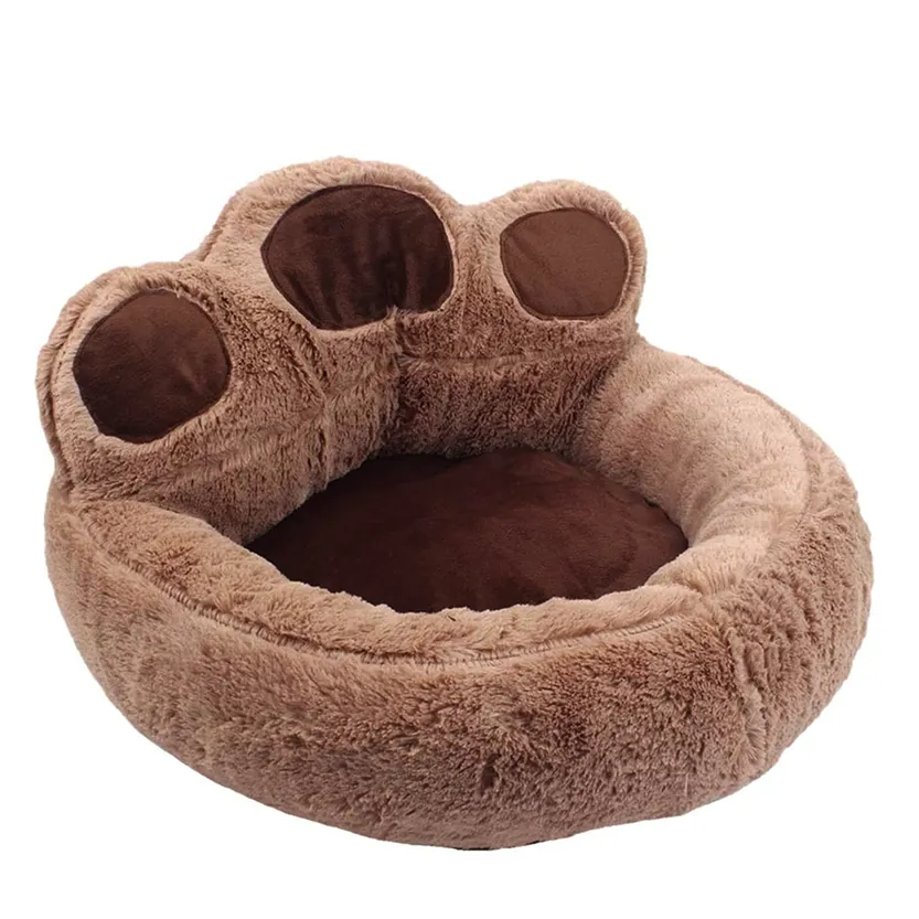 Funki Buys | Pet Beds | Cute Fluffy Paw Shaped Dog Cat Beds