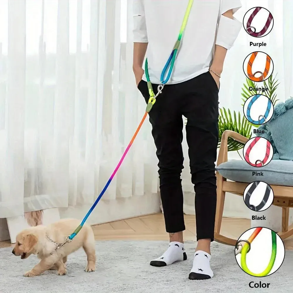 Hands-Free Reflective Bungee Dog Leash - Adjustable and Comfortable