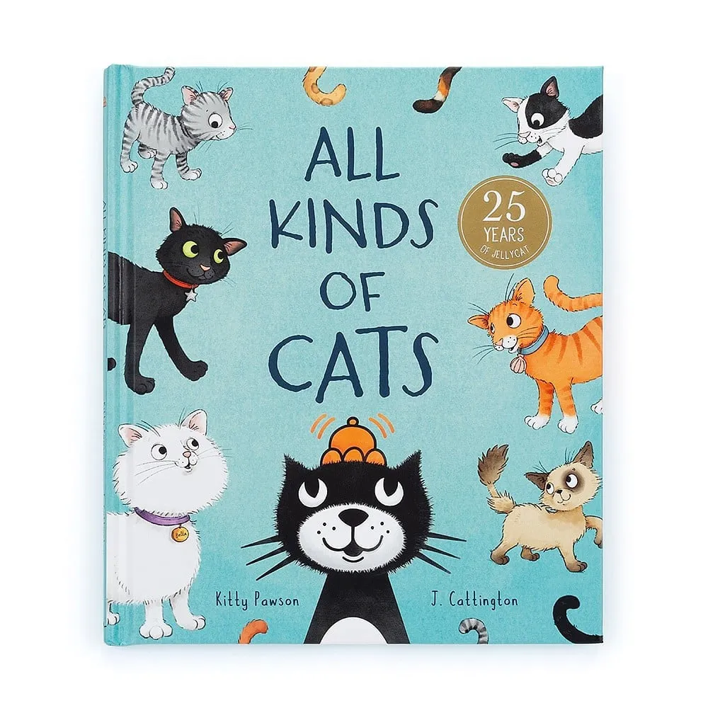 Jellycat All Kinds of Cats Book (Jellycat 25th Anniversary & Heritage Collection)