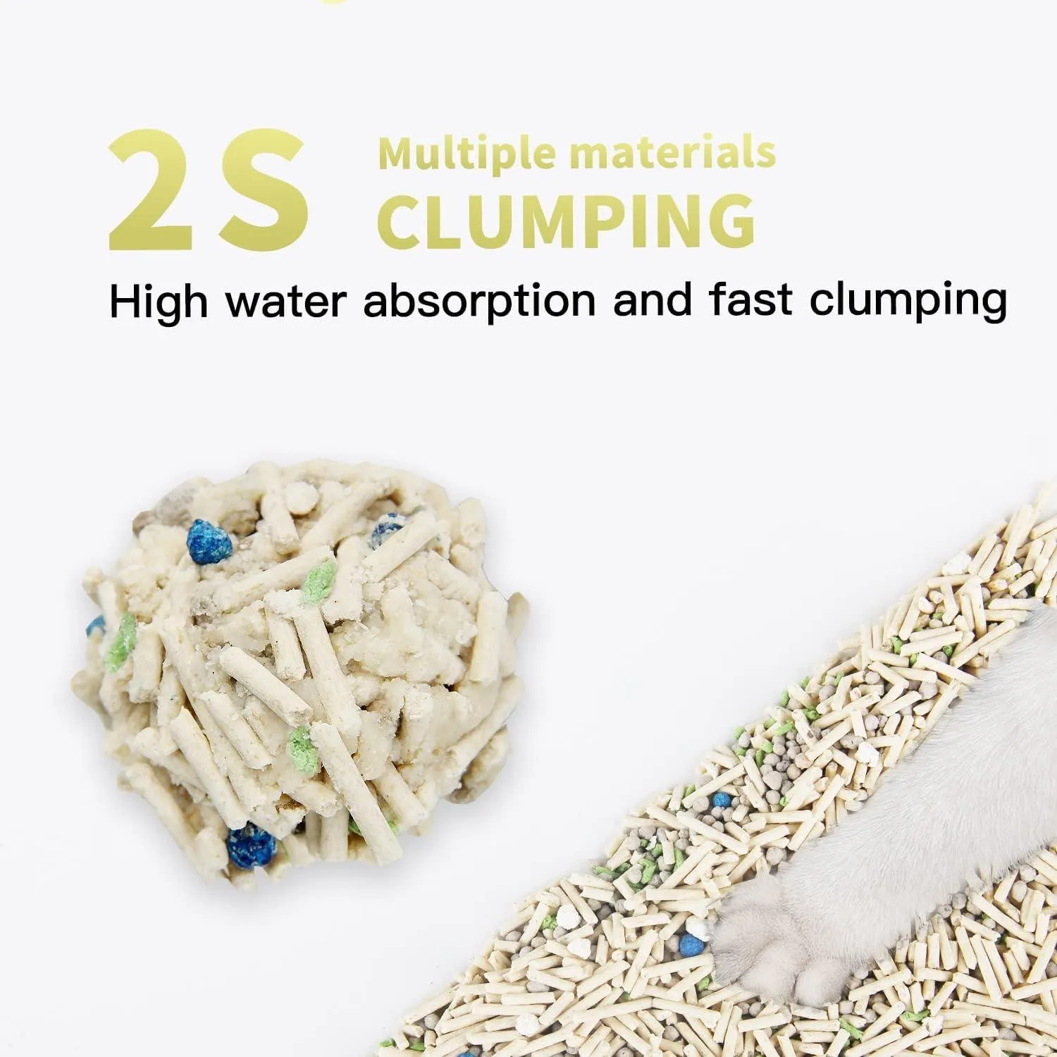 Natural 5 in 1 Tofu Super Absorption Flushable Cat Litter