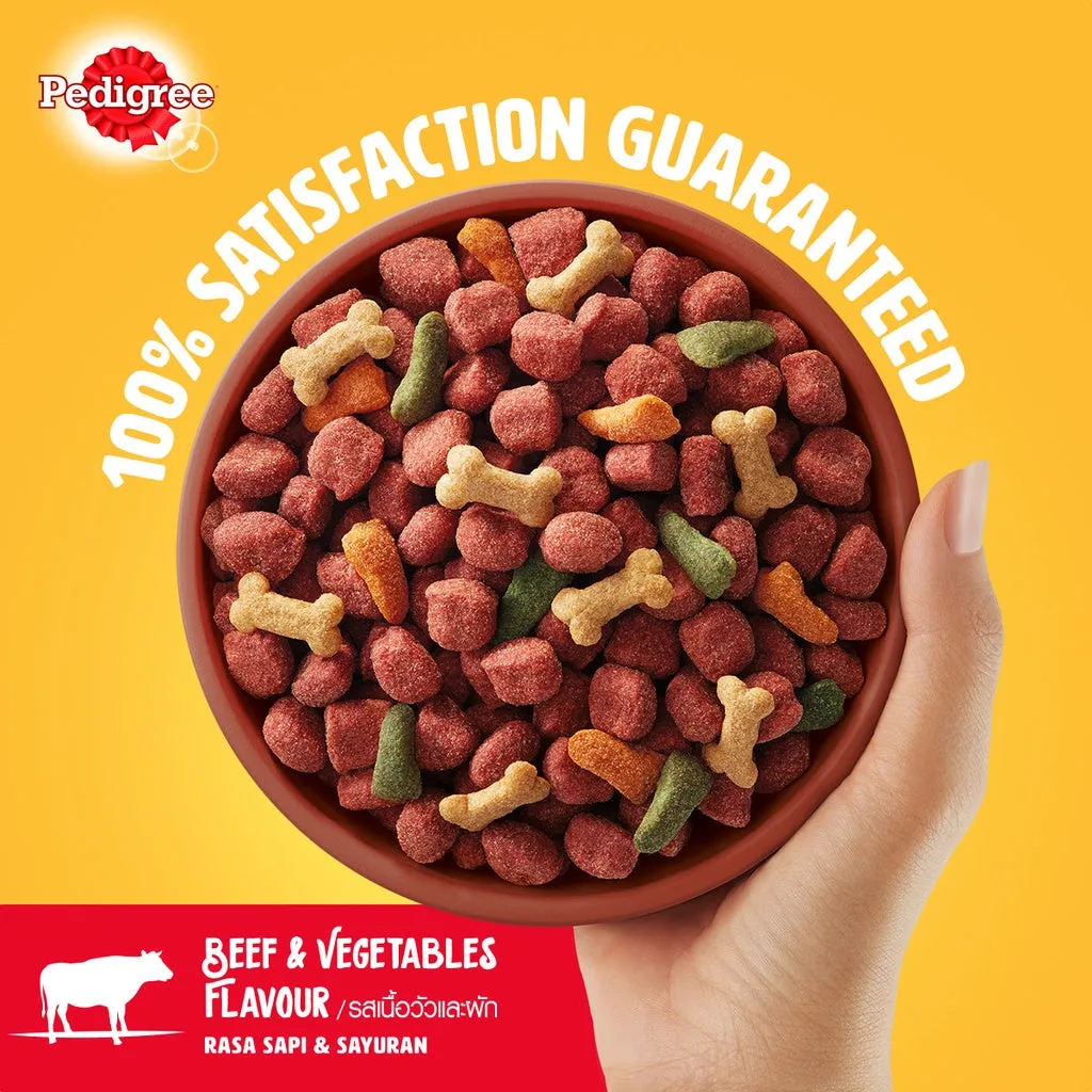 Pedigree Beef & Vegetables 1.5kg Adult Dry Dog Food