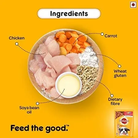 Pedigree Chicken And Liver Chunks in Gravy with Vegetables Puppy Wet Food