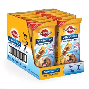 Pedigree Dentastix Oral Care Treat for Dogs- Large Breed 25 kg  (Pack of 10)