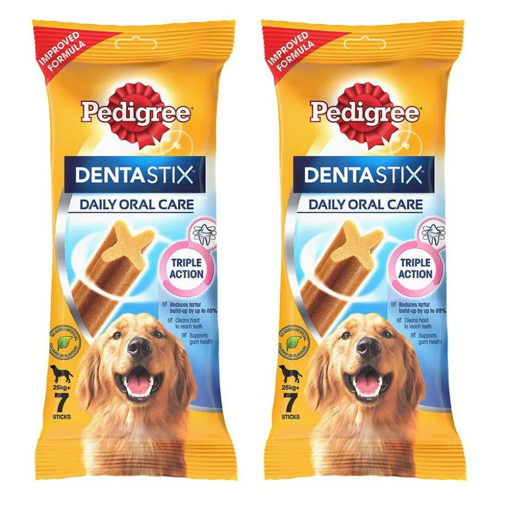 Pedigree Dentastix Oral Care Treat for Dogs- Large Breed 25 kg  Pack of 2