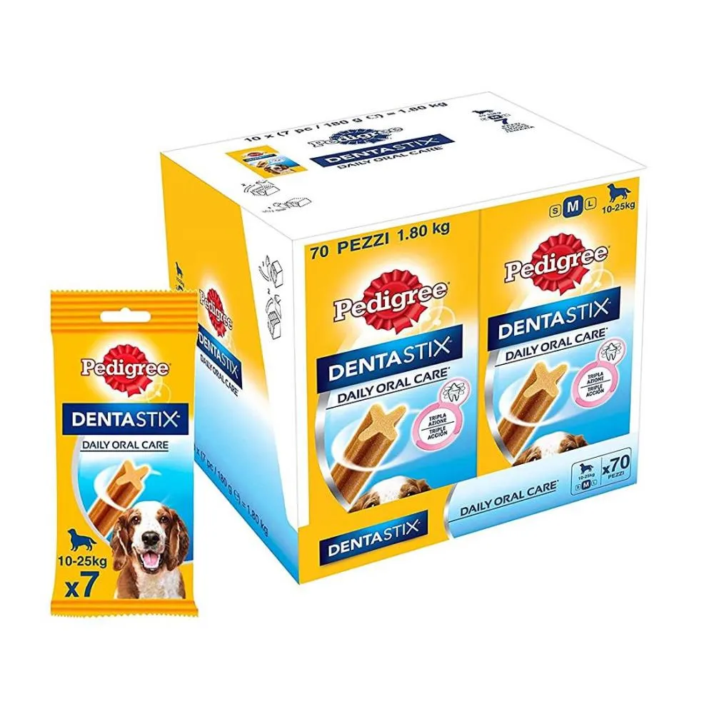 Pedigree Dentastix Oral Care Treat for Dogs- Medium Breed 10-25 kg Pack of 10