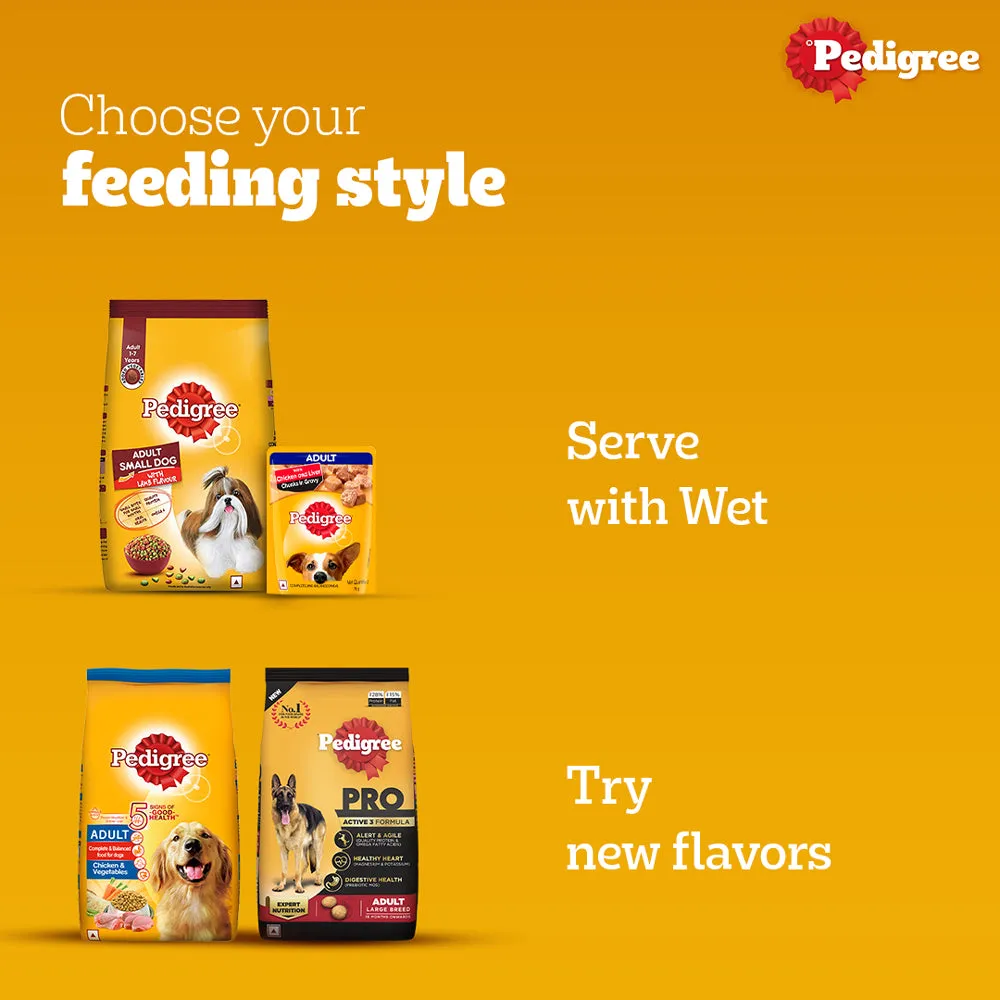 Pedigree Lamb & Veg Flavour Adult Small Dog Dry Food
