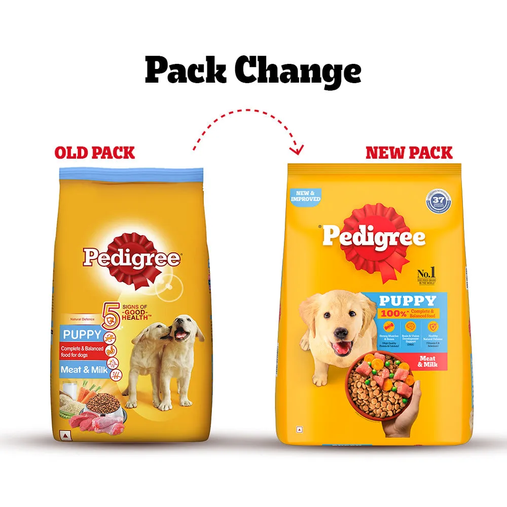 Pedigree Meat & Milk Puppy Dog Dry Food (Buy 1 Get 1) (Limited Shelf Life)