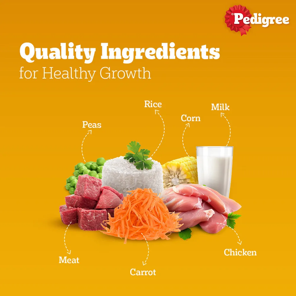 Pedigree Meat & Milk Puppy Dog Dry Food (Buy 1 Get 1) (Limited Shelf Life)