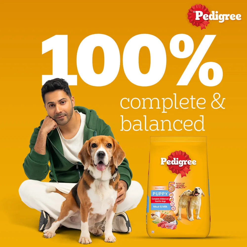 Pedigree Meat & Milk Puppy Dog Dry Food (Buy 1 Get 1) (Limited Shelf Life)