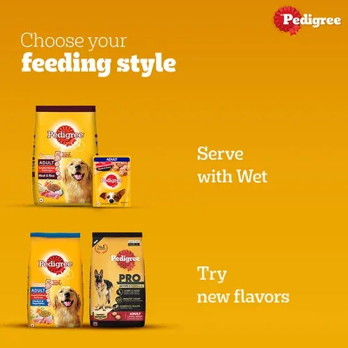 Pedigree Meat & Rice Adult Dog Dry Food (Limited Shelf Life) (Buy 1 Get 1)