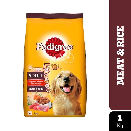Pedigree Meat & Rice Adult Dog Dry Food (Limited Shelf Life) (Buy 1 Get 1)
