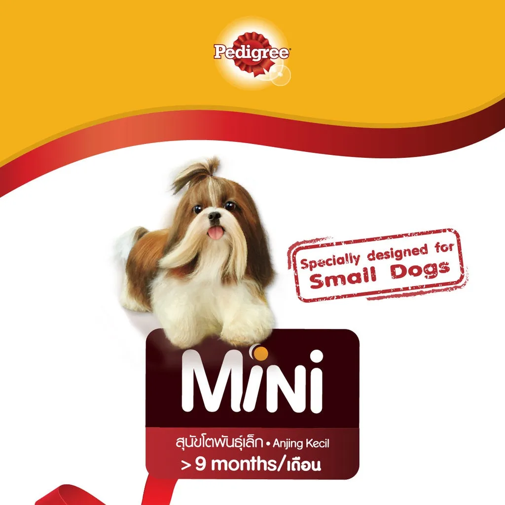 Pedigree Mini Adult 2.7kg Beef Lamb & Vegetable Dry Dog Food