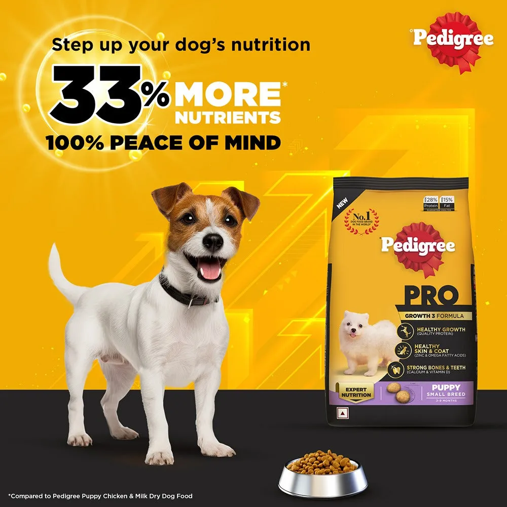 Pedigree PRO Expert Nutrition Small Breed Puppy (2 to 9 Months) Dry Food (Limited Shelf Life)
