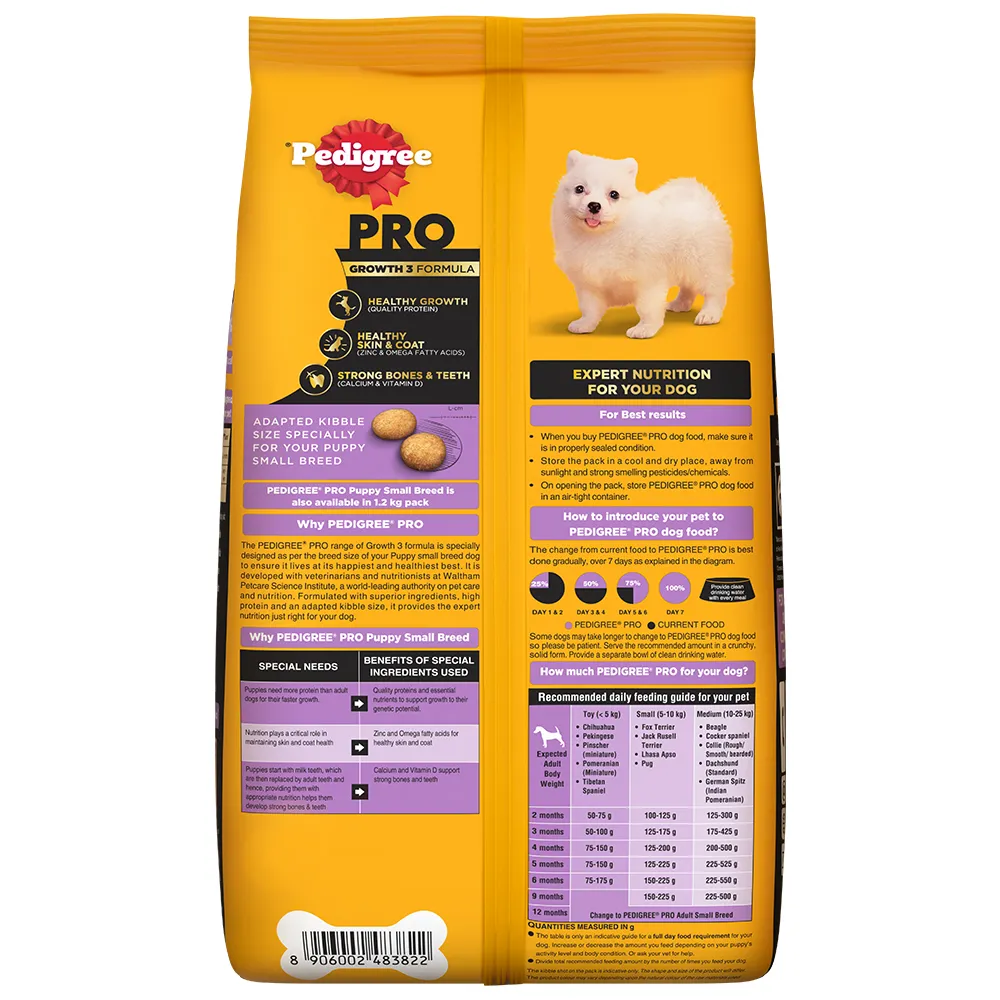 Pedigree PRO Expert Nutrition Small Breed Puppy (2 to 9 Months) Dry Food (Limited Shelf Life)