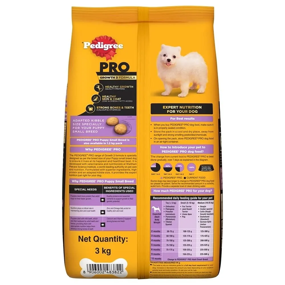Pedigree PRO Expert Nutrition Small Breed Puppy (2 to 9 Months) Dry Food (Limited Shelf Life)