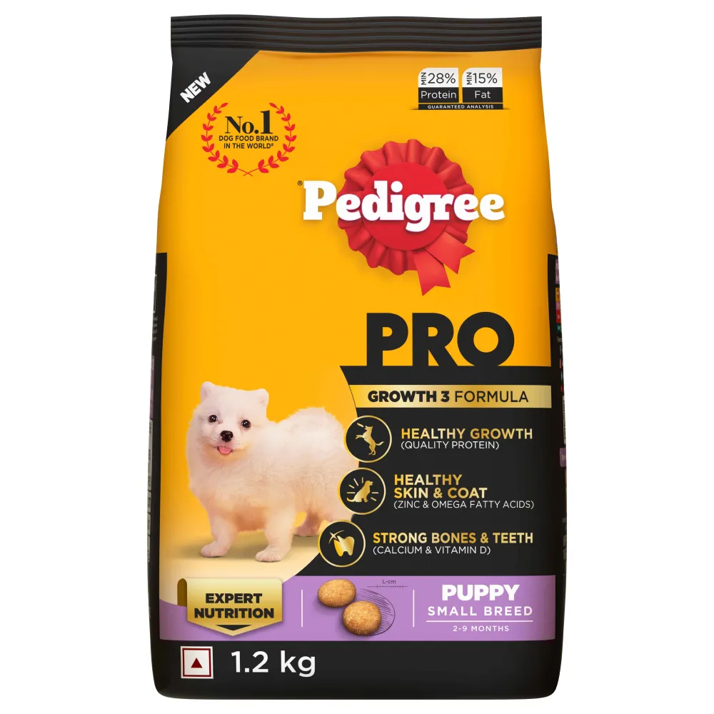 Pedigree PRO Expert Nutrition Small Breed Puppy (2 to 9 Months) Dry Food (Limited Shelf Life)