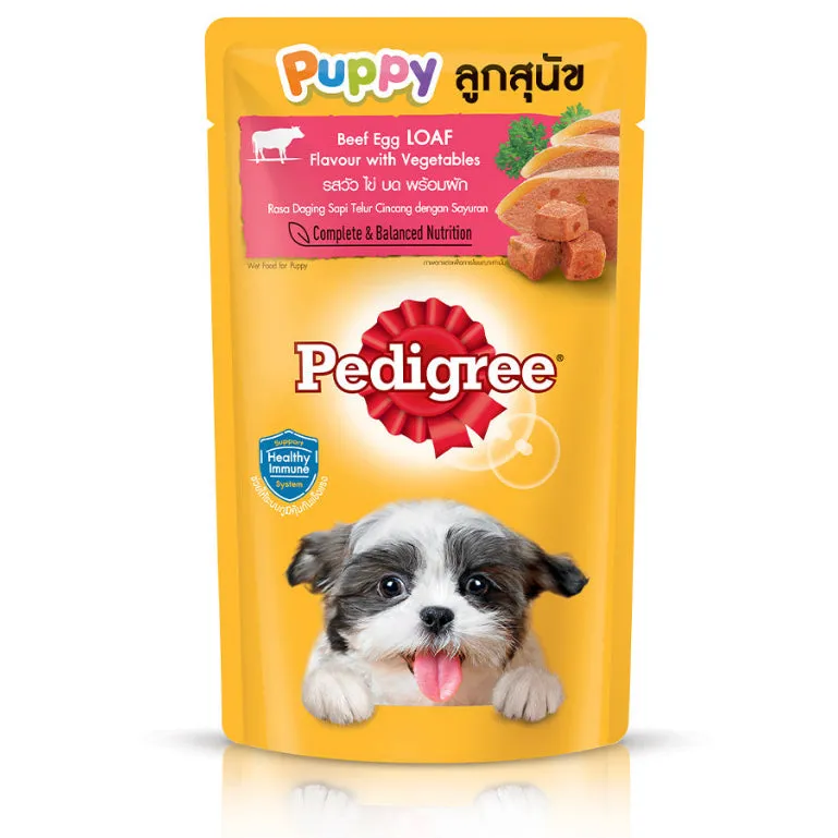 Pedigree Wet Dog Food in Pouch 130g, 80g for Adult/Puppy