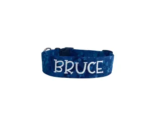 Personalized Dog Collar | Blue Stars Dog Collar | Duke & Fox®