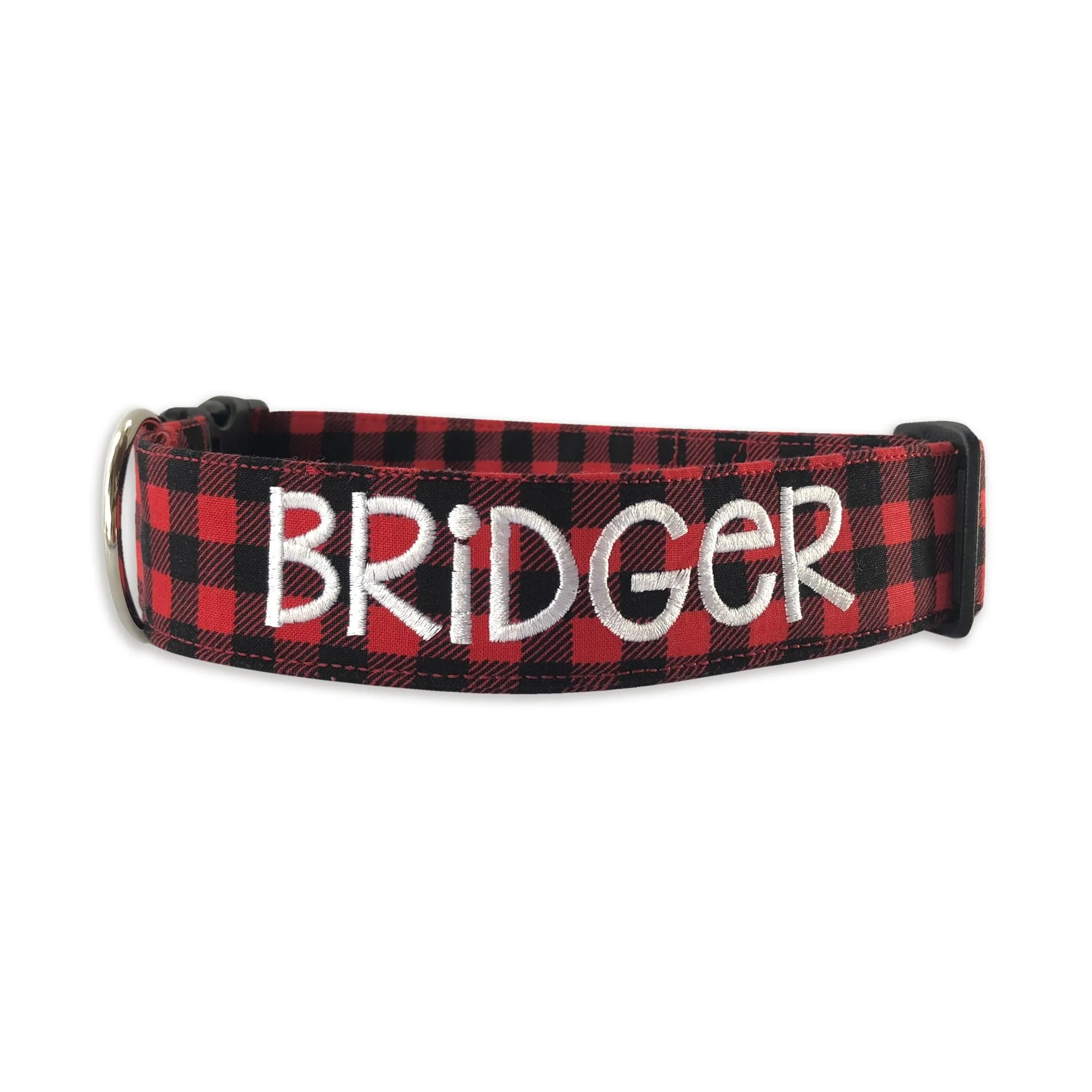 Personalized Dog Collar | Buffalo Plaid Dog Collar | Duke & Fox®