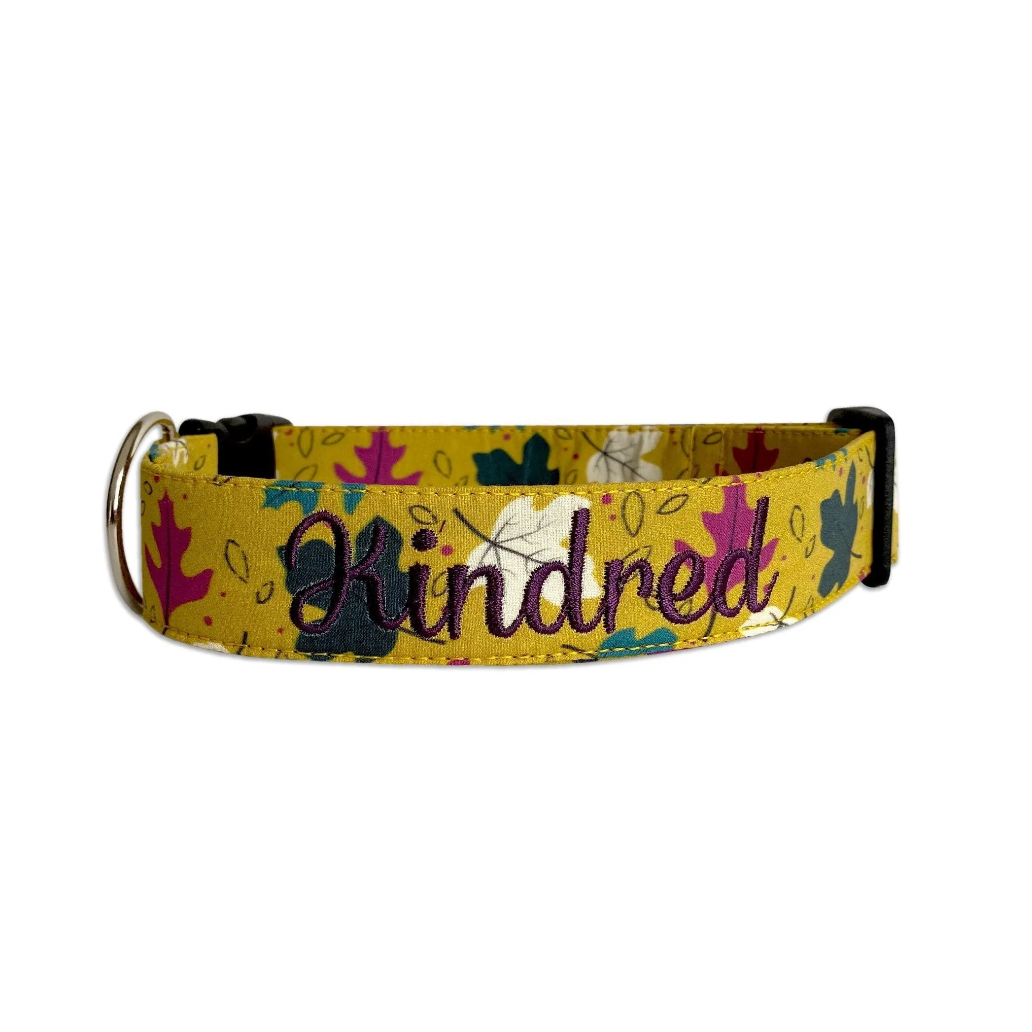 Personalized Dog Collar | Fall Leaves Collar | Duke & Fox®