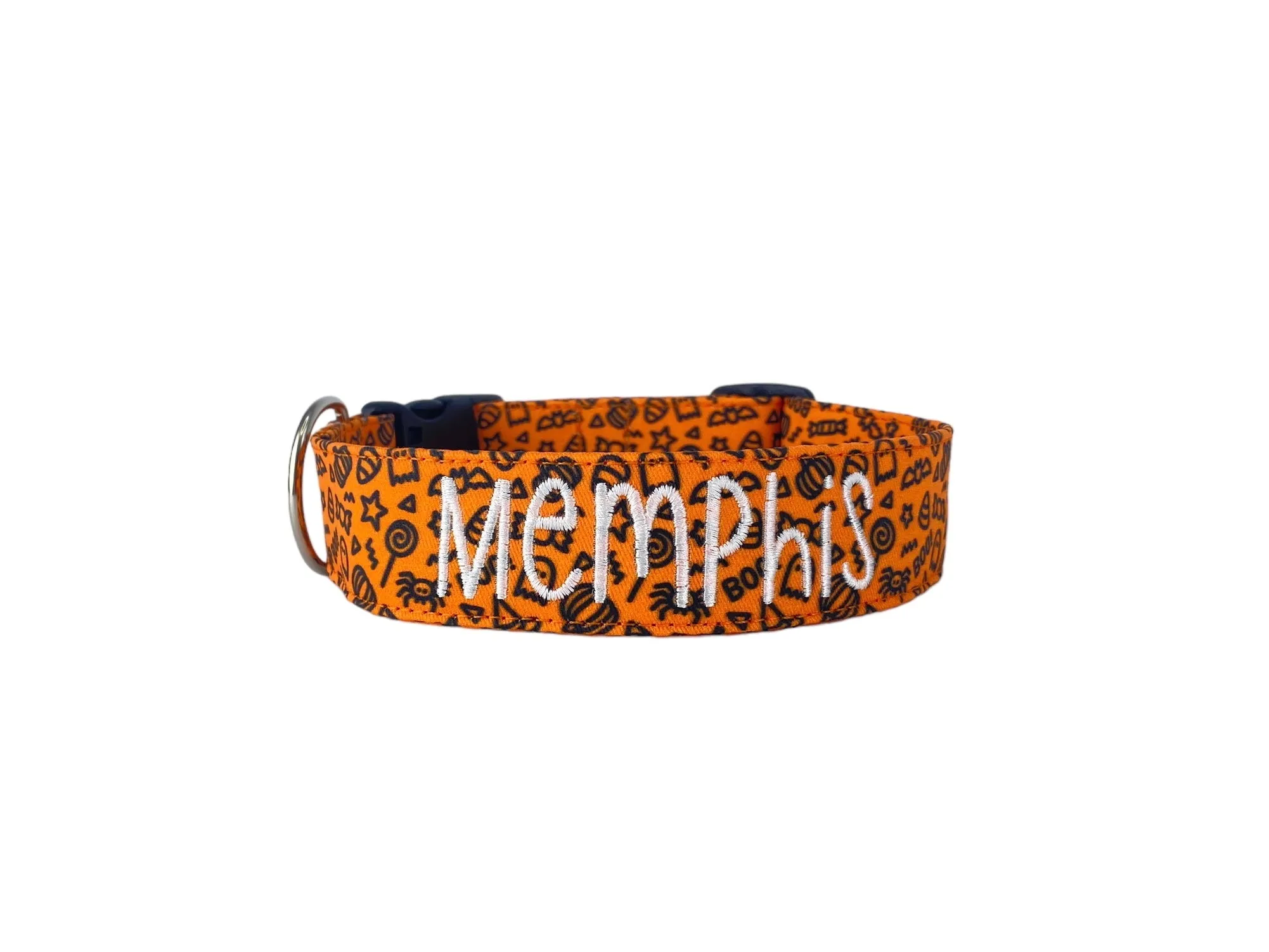 Personalized Dog Collar | Halloween Doodle Dog Collar | Duke & Fox