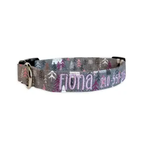 Personalized Dog Collar | Mountain Hikes Dog Collar | Duke & Fox®