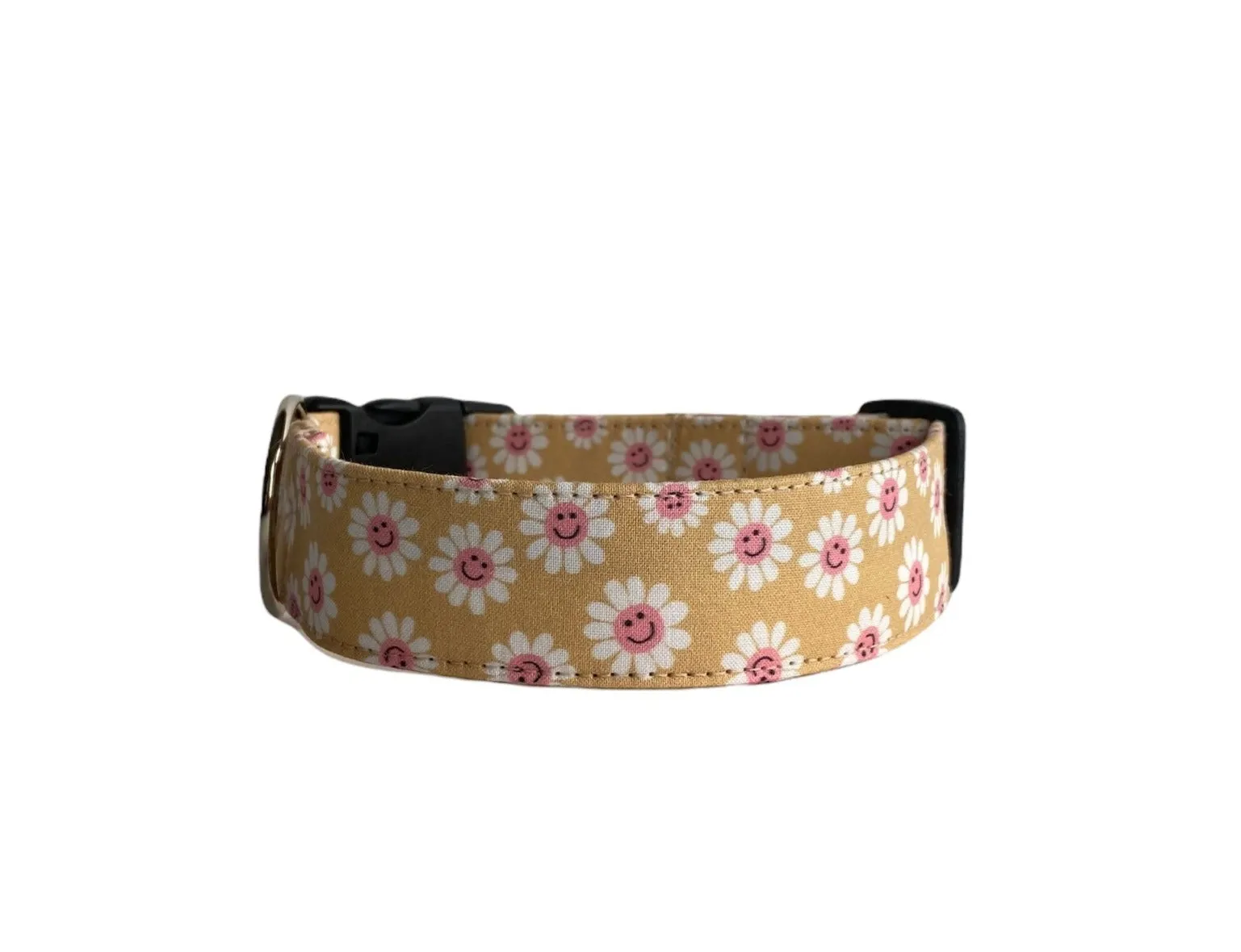 Personalized Dog Collar | Smiley Face Daisy Dog Collar | Duke & Fox®