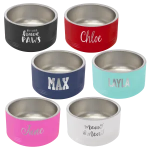 Pet Bowls-Stainless Steel powder coated