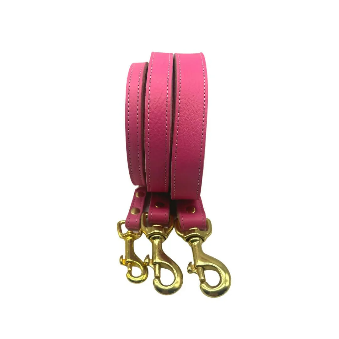 Plain Leather Dog Leashes