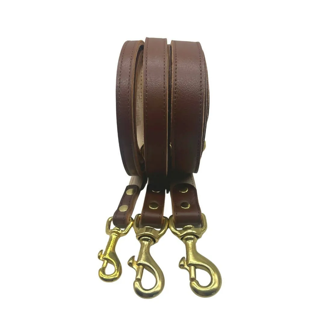 Plain Leather Dog Leashes