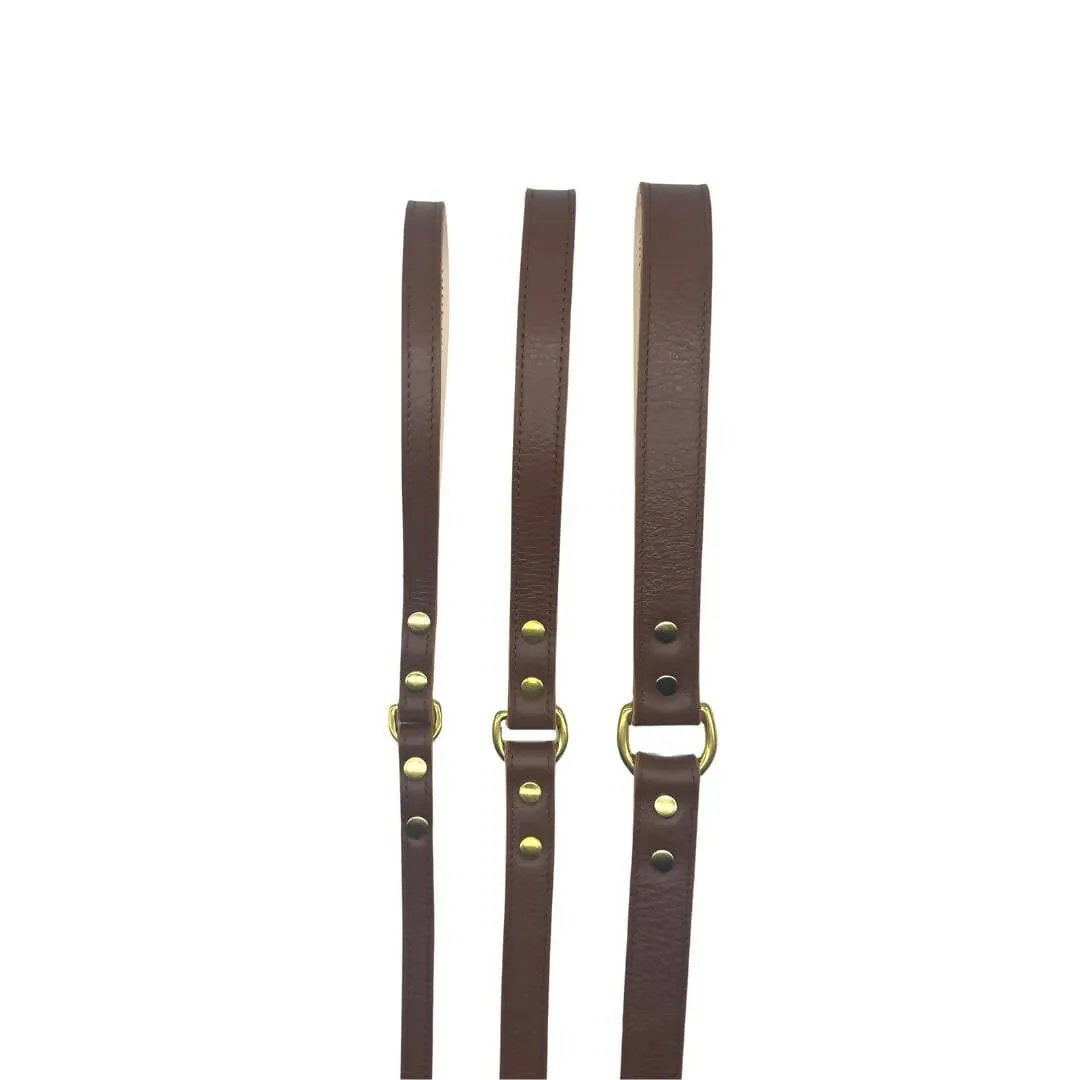 Plain Leather Dog Leashes