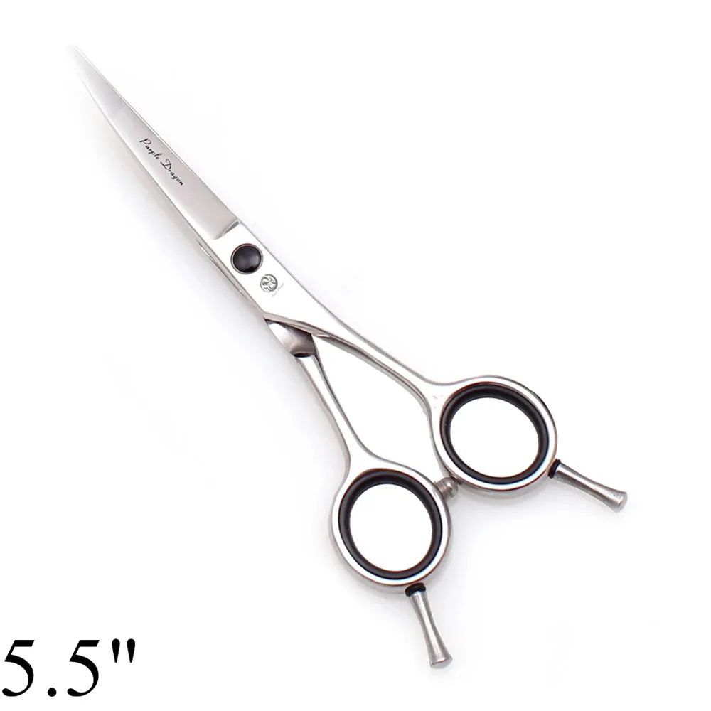 Professional Curved Pet Grooming Scissors - Stainless Steel