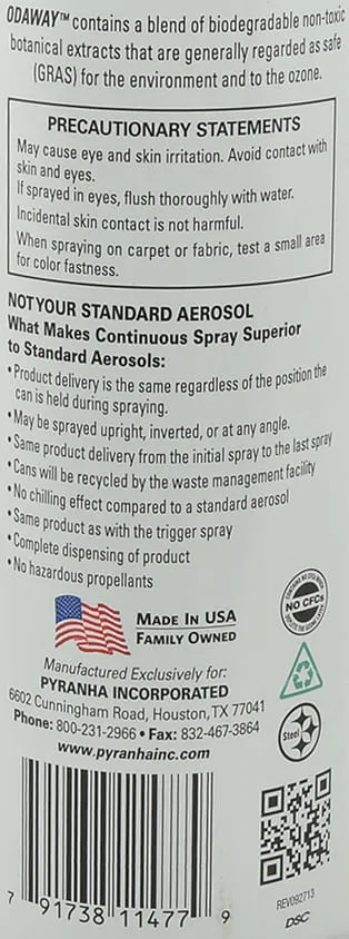 Pyranha Odaway Odor Absorber Spray