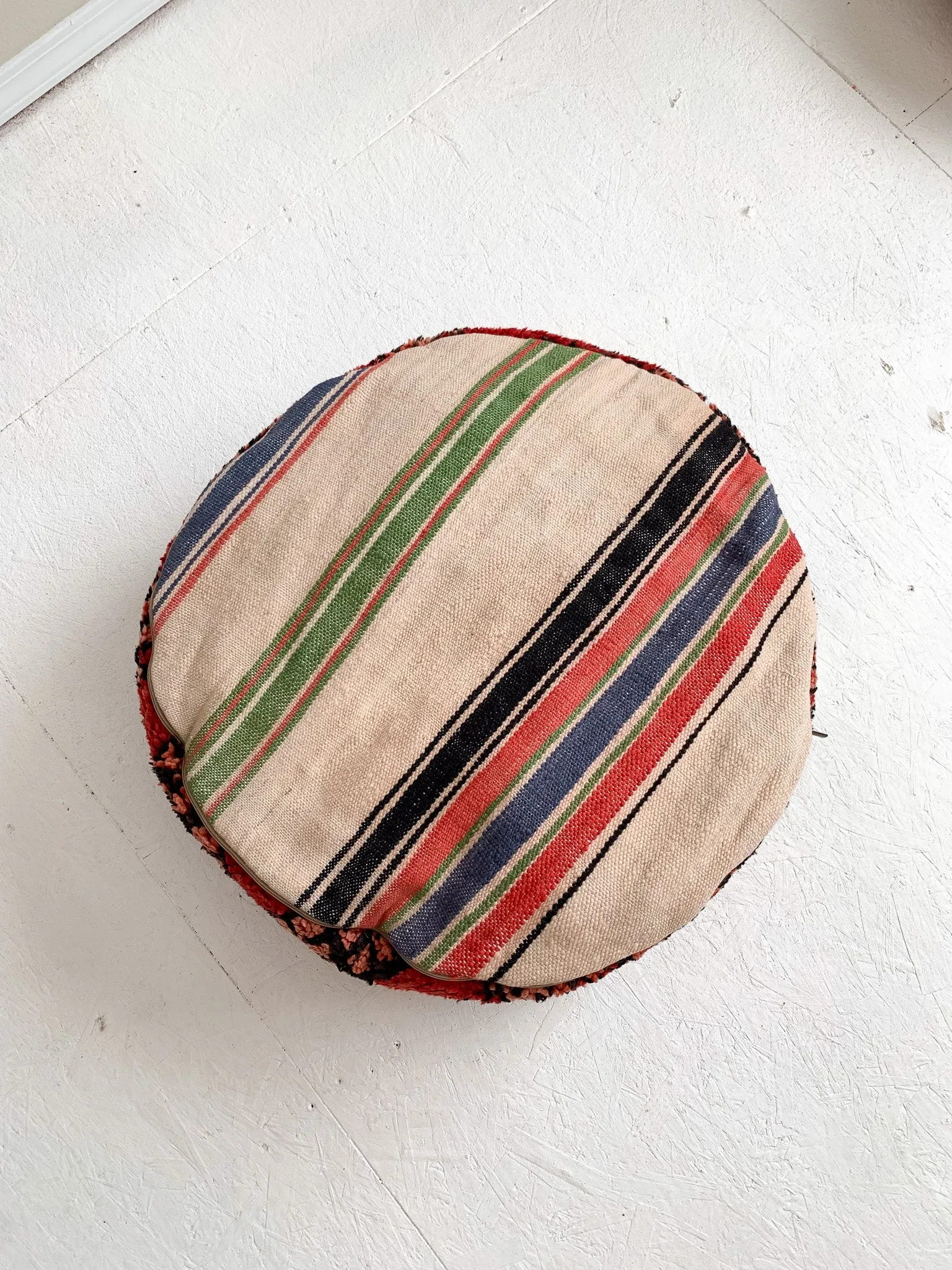 Reserved for Frankie! Moroccan Rug Floor Pouf / Pet Bed #338