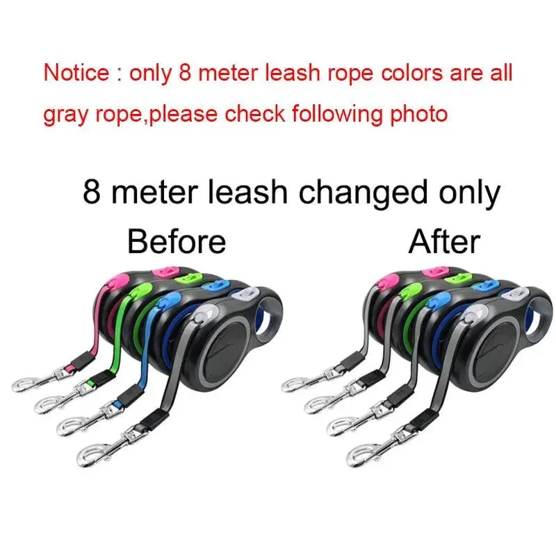 Retractable Dog Leash Collar Roulette