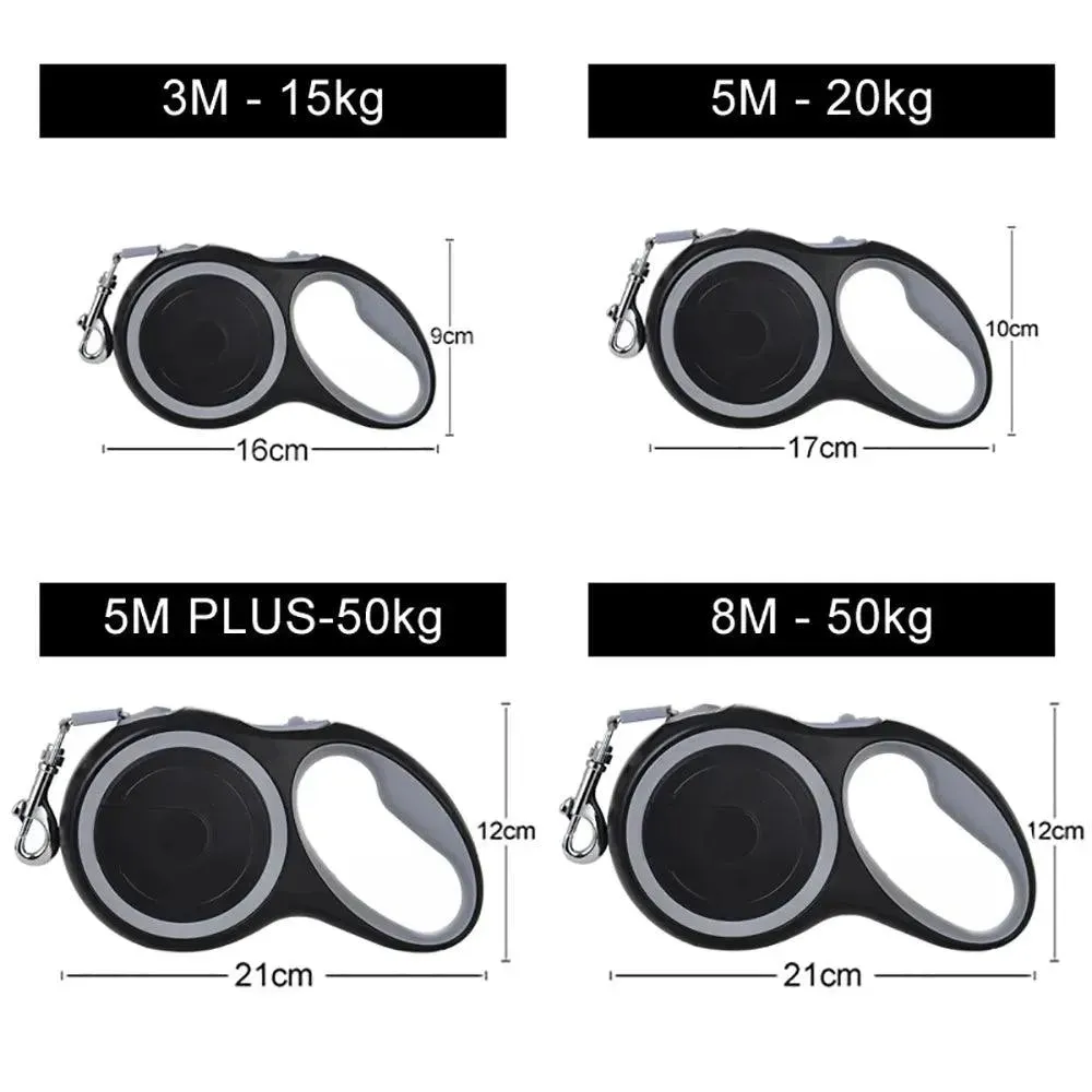 Retractable Dog Leash Collar Roulette