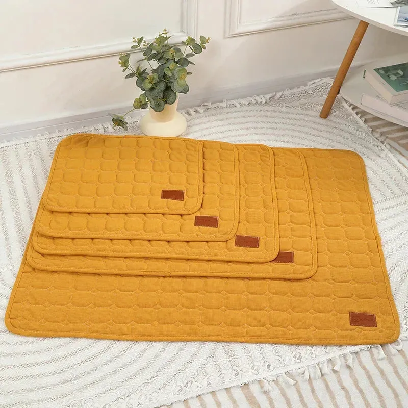 Reusable Cotton-EVA Pet Waffle Mat for All Seasons