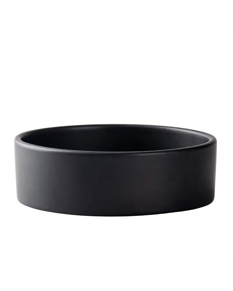 The Hugo Ceramic Pet Bowl in Black