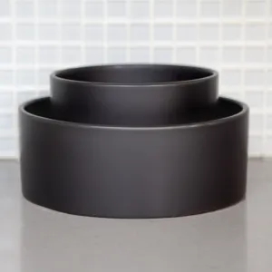 The Hugo Ceramic Pet Bowl in Black