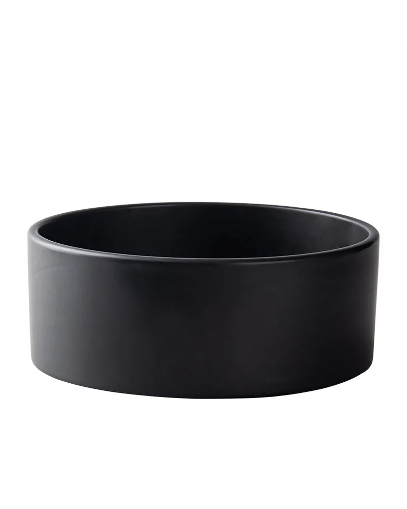 The Hugo Ceramic Pet Bowl in Black