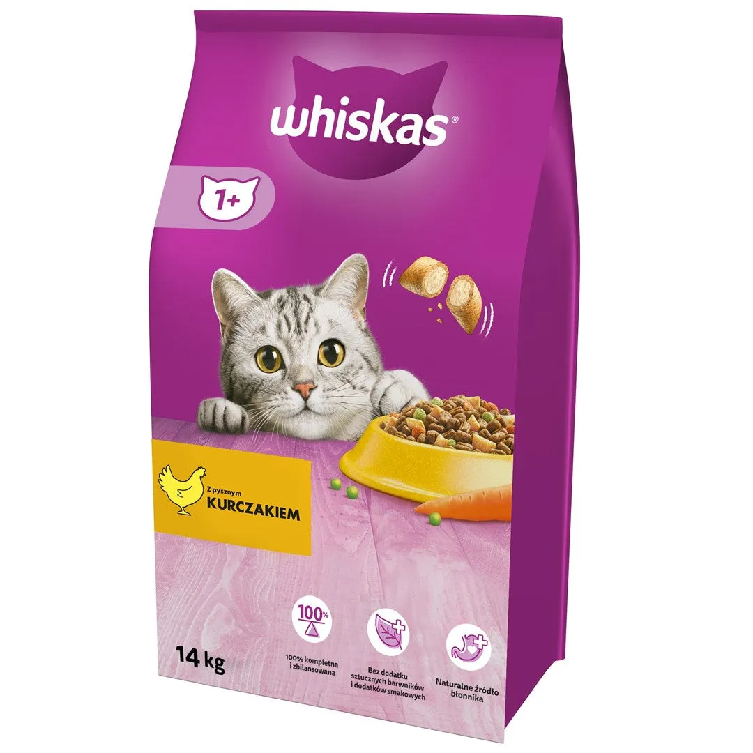 ‎Whiskas 325628 Cats Dry Food Adult Chicken 14 Kg