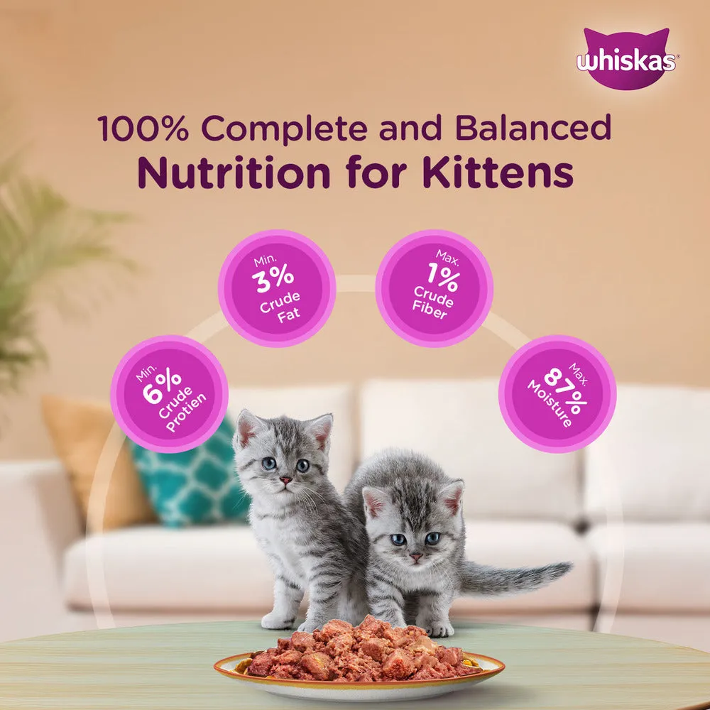 Whiskas Chicken with Salmon in Jelly Kitten (2-12 Months) Cat Wet Food